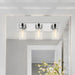 Vanity Nuvo 60-7633 Intersection - 3 Light - Vanity - Polished Nickel with Clear Glass - Polished Nickel Finish Nuvo