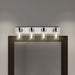 Vanity Nuvo 60-7634 Intersection - 4 Light - Vanity - Polished Nickel with Clear Glass - Polished Nickel Finish Nuvo