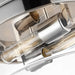 Flush Mount Nuvo 60-7637 Intersection - Medium Flush Mount Fixture - Polished Nickel with Clear Glass - Polished Nickel Finish Nuvo