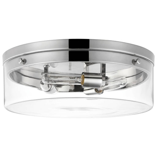 Flush Mount Nuvo 60-7638 Intersection - Large Flush Mount Fixture - Polished Nickel with Clear Glass - Polished Nickel Finish Nuvo