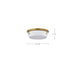 Flush Mount Nuvo 60-7750 Rowen 3 Light Flush Mount - Natural Brass Finish - Etched White Glass Nuvo