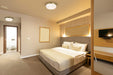 Flush Mount Nuvo 60-7751 Rowen 4 Light Flush Mount - Natural Brass Finish - Etched White Glass Nuvo