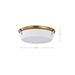 Flush Mount Nuvo 60-7751 Rowen 4 Light Flush Mount - Natural Brass Finish - Etched White Glass Nuvo
