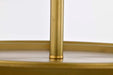 Semi Flush Mount Nuvo 60-7752 Rowen 4 Light Semi Flush - Natural Brass Finish - Etched White Glass Nuvo