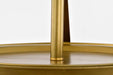 Semi Flush Mount Nuvo 60-7753 Rowen 3 Light Semi Flush - Natural Brass Finish - Etched White Glass Nuvo