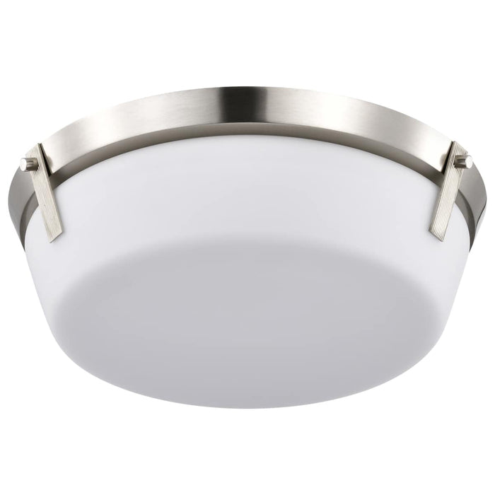 Flush Mount Nuvo 60-7760 Rowen 3 Light Flush Mount - Brushed Nickel Finish - Etched White Glass Nuvo