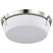 Flush Mount Nuvo 60-7760 Rowen 3 Light Flush Mount - Brushed Nickel Finish - Etched White Glass Nuvo