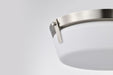Flush Mount Nuvo 60-7760 Rowen 3 Light Flush Mount - Brushed Nickel Finish - Etched White Glass Nuvo
