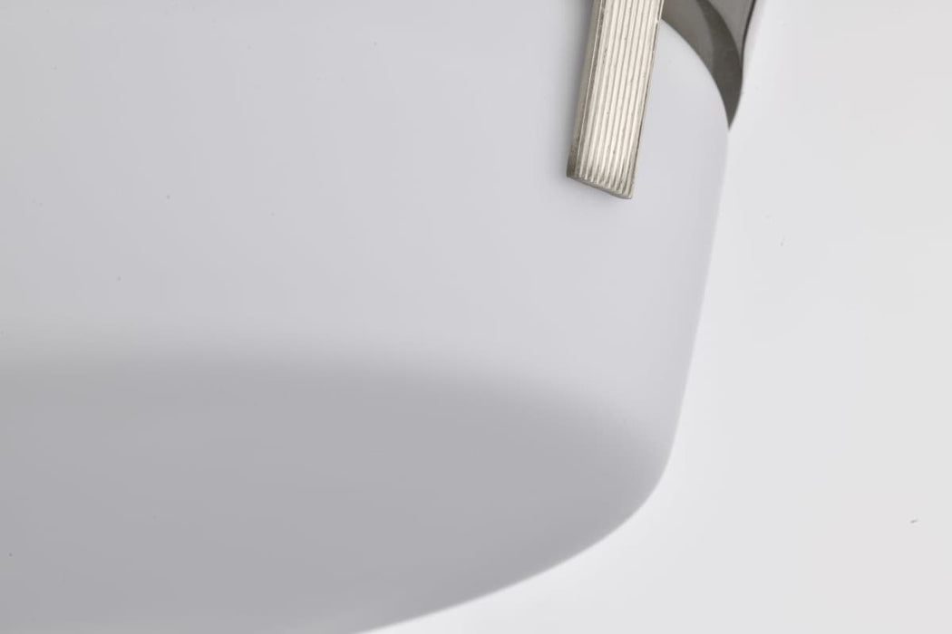 Flush Mount Nuvo 60-7760 Rowen 3 Light Flush Mount - Brushed Nickel Finish - Etched White Glass Nuvo