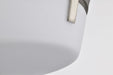 Flush Mount Nuvo 60-7760 Rowen 3 Light Flush Mount - Brushed Nickel Finish - Etched White Glass Nuvo