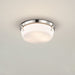 Flush Mount Nuvo 60-7760 Rowen 3 Light Flush Mount - Brushed Nickel Finish - Etched White Glass Nuvo