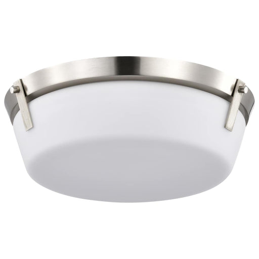 Flush Mount Nuvo 60-7760 Rowen 3 Light Flush Mount - Brushed Nickel Finish - Etched White Glass Nuvo