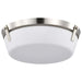 Flush Mount Nuvo 60-7760 Rowen 3 Light Flush Mount - Brushed Nickel Finish - Etched White Glass Nuvo