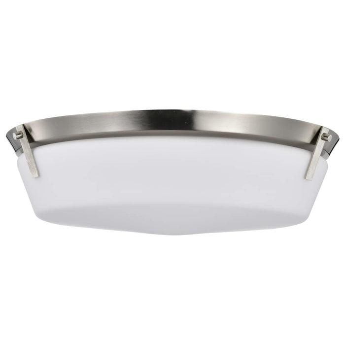 Flush Mount Nuvo 60-7761 Rowen 4 Light Flush Mount - Brushed Nickel Finish - Etched White Glass Nuvo