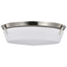 Flush Mount Nuvo 60-7761 Rowen 4 Light Flush Mount - Brushed Nickel Finish - Etched White Glass Nuvo
