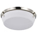 Flush Mount Nuvo 60-7761 Rowen 4 Light Flush Mount - Brushed Nickel Finish - Etched White Glass Nuvo
