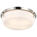 Flush Mount Nuvo 60-7761 Rowen 4 Light Flush Mount - Brushed Nickel Finish - Etched White Glass Nuvo