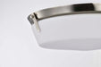 Flush Mount Nuvo 60-7761 Rowen 4 Light Flush Mount - Brushed Nickel Finish - Etched White Glass Nuvo