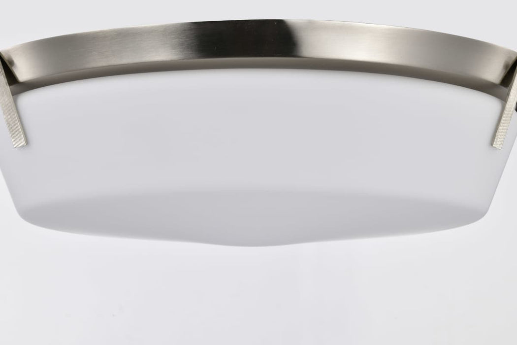 Flush Mount Nuvo 60-7761 Rowen 4 Light Flush Mount - Brushed Nickel Finish - Etched White Glass Nuvo