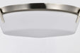 Flush Mount Nuvo 60-7761 Rowen 4 Light Flush Mount - Brushed Nickel Finish - Etched White Glass Nuvo