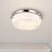 Flush Mount Nuvo 60-7761 Rowen 4 Light Flush Mount - Brushed Nickel Finish - Etched White Glass Nuvo