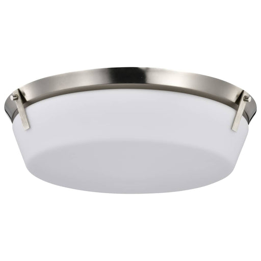 Flush Mount Nuvo 60-7761 Rowen 4 Light Flush Mount - Brushed Nickel Finish - Etched White Glass Nuvo