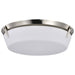 Flush Mount Nuvo 60-7761 Rowen 4 Light Flush Mount - Brushed Nickel Finish - Etched White Glass Nuvo
