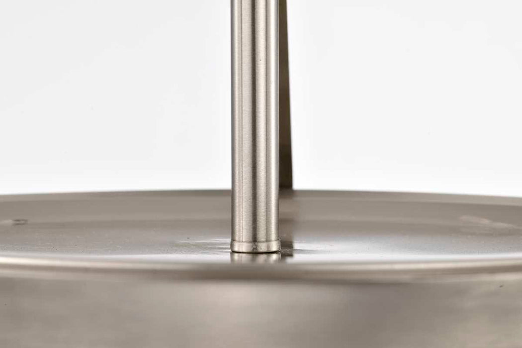 Semi Flush Mount Nuvo 60-7762 Rowen 4 Light Semi Flush - Brushed Nickel Finish - Etched White Glass Nuvo