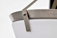 Semi Flush Mount Nuvo 60-7762 Rowen 4 Light Semi Flush - Brushed Nickel Finish - Etched White Glass Nuvo