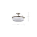 Semi Flush Mount Nuvo 60-7762 Rowen 4 Light Semi Flush - Brushed Nickel Finish - Etched White Glass Nuvo