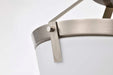 Semi Flush Mount Nuvo 60-7763 Rowen 3 Light Semi Flush - Brushed Nickel Finish - Etched White Glass Nuvo