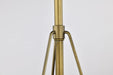 Pendant Nuvo 60-7767 Adina 1 Light Small Pendant - Matte Black and Natural Brass Finish Nuvo
