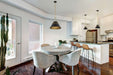 Pendant Nuvo 60-7767 Adina 1 Light Small Pendant - Matte Black and Natural Brass Finish Nuvo
