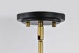 Pendant Nuvo 60-7768 Adina 3 Light Large Pendant - Matte Black and Natural Brass Finish Nuvo