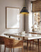 Pendant Nuvo 60-7768 Adina 3 Light Large Pendant - Matte Black and Natural Brass Finish Nuvo