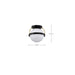 Flush Mount Nuvo 60-7770 Lakeshore 1 Light Small Flush - Matte Black & Natural Brass Finish - White Opal Glass Nuvo