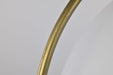Flush Mount Nuvo 60-7771 Lakeshore 1 Light Medium Flush - Matte Black & Natural Brass Finish - White Opal Glass Nuvo