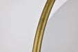 Flush Mount Nuvo 60-7772 Lakeshore 1 Light Large Flush - Matte Black & Natural Brass Finish - White Opal Glass Nuvo