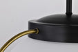 Pendant Nuvo 60-7774 Lakeshore 1 Light Medium Pendant - Matte Black & Natural Brass Finish - White Opal Glass Nuvo