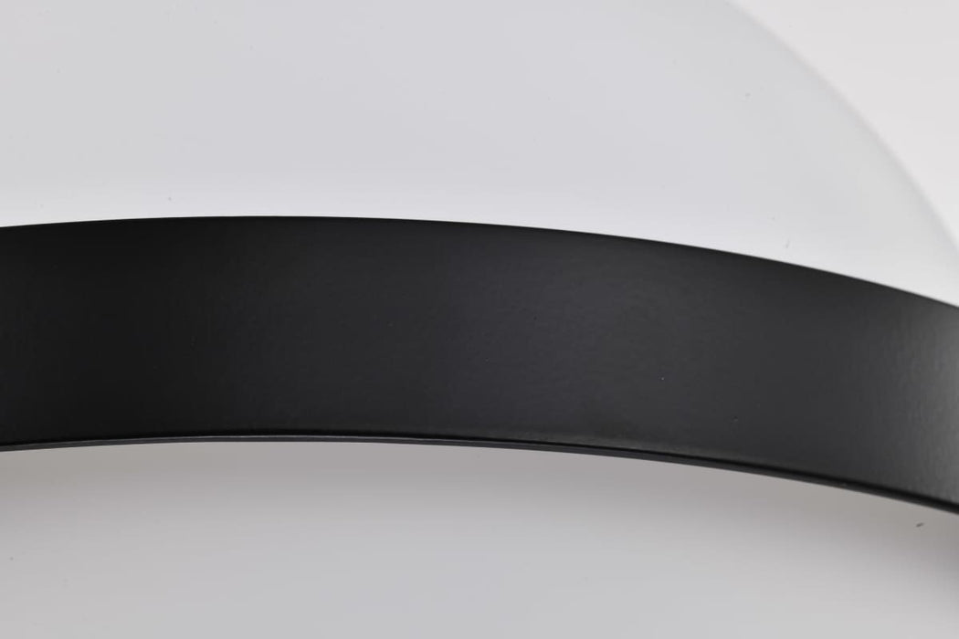Pendant Nuvo 60-7775 Lakeshore 1 Light Large Pendant - Matte Black & Natural Brass Finish - White Opal Glass Nuvo