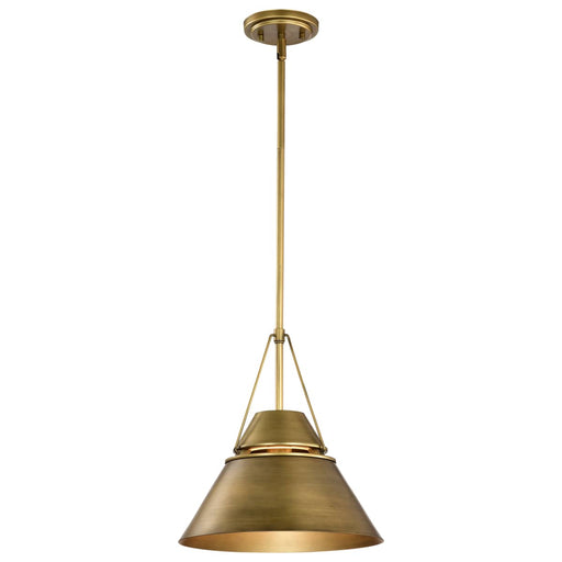 Pendant Nuvo 60-7776 Adina 1 Light Medium Pendant - Natural Brass Finish Nuvo