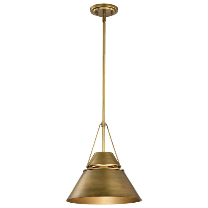 Pendant Nuvo 60-7776 Adina 1 Light Medium Pendant - Natural Brass Finish Nuvo