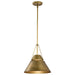 Pendant Nuvo 60-7776 Adina 1 Light Medium Pendant - Natural Brass Finish Nuvo