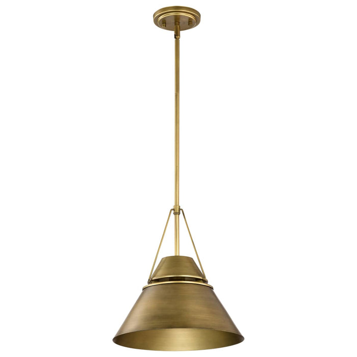 Pendant Nuvo 60-7776 Adina 1 Light Medium Pendant - Natural Brass Finish Nuvo