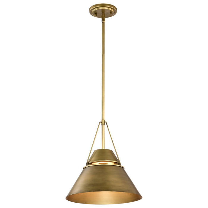 Pendant Nuvo 60-7776 Adina 1 Light Medium Pendant - Natural Brass Finish Nuvo