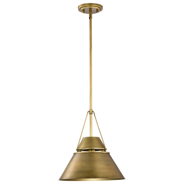 Pendant Nuvo 60-7776 Adina 1 Light Medium Pendant - Natural Brass Finish Nuvo