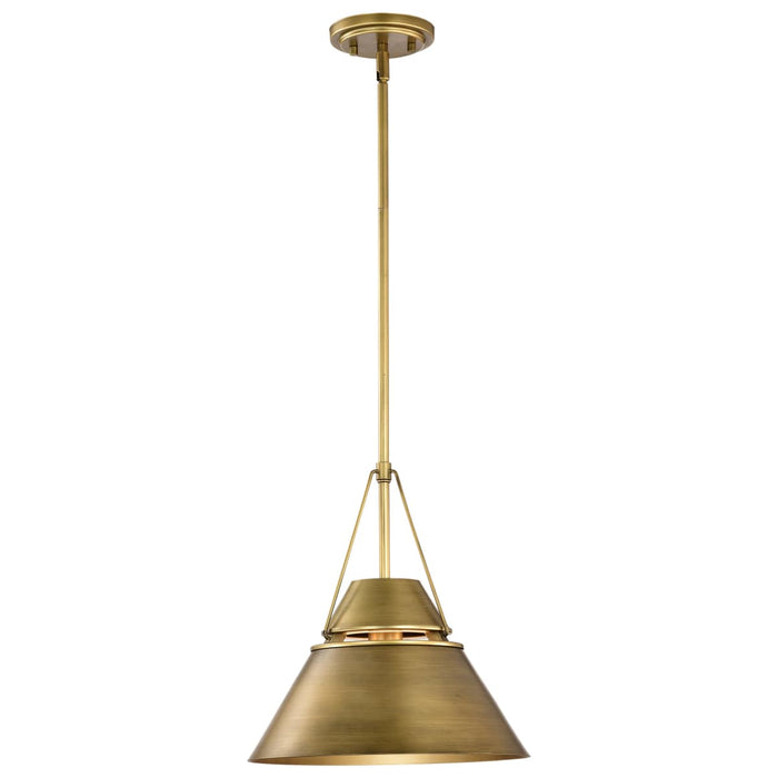 Pendant Nuvo 60-7776 Adina 1 Light Medium Pendant - Natural Brass Finish Nuvo