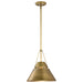 Pendant Nuvo 60-7776 Adina 1 Light Medium Pendant - Natural Brass Finish Nuvo