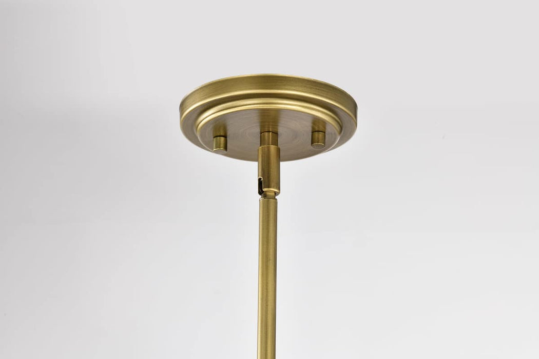Pendant Nuvo 60-7776 Adina 1 Light Medium Pendant - Natural Brass Finish Nuvo