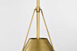 Pendant Nuvo 60-7776 Adina 1 Light Medium Pendant - Natural Brass Finish Nuvo
